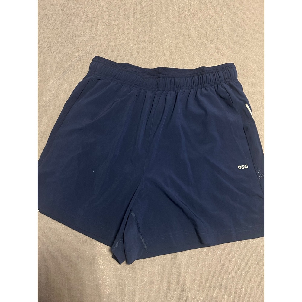 DSG Mens 5 Inch Stride Run Shorts University Navy Blue Medium DAM12203 NWT